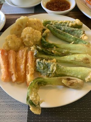 Vegetable Tempura at Peas in Da Nang
