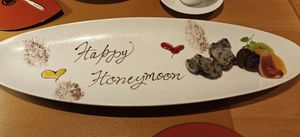 Dessert plate at Nishimuraya Ricca in Toyooka