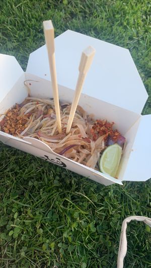 vegan pad thai  at Noodle 'N' Rice in Edinburgh