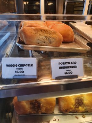 Vegan peroshki at Piroshky Piroshky - Pike Place in Seattle
