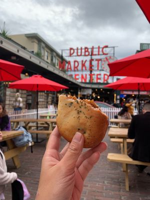 Chipotle piroshky at Piroshky Piroshky - Pike Place in Seattle