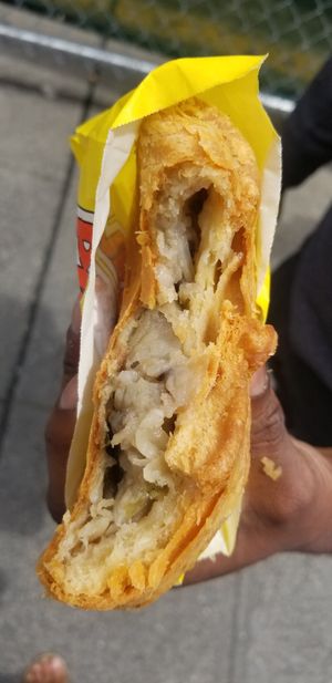 Potato and mushroom at Piroshky Piroshky - Pike Place in Seattle