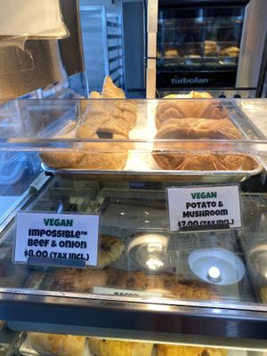 Vegan options - yummy!!!  at Piroshky Piroshky - Pike Place in Seattle