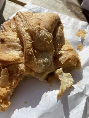 We devoured the potato and mushroom  at Piroshky Piroshky - Pike Place in Seattle