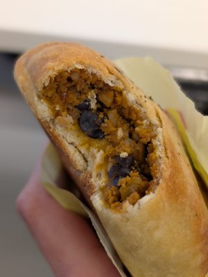 Vegan chorizo at Piroshky Piroshky - Pike Place in Seattle