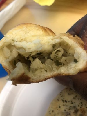 Cabbage and onion  at Piroshky Piroshky - Pike Place in Seattle