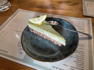 Macha cake  at Oscar Natural Good Food & Bar in Koblenz