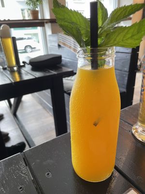 Mango maracuya drink  at Oscar Natural Good Food & Bar in Koblenz