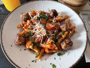 “Meatballs"  at Oscar Natural Good Food & Bar in Koblenz