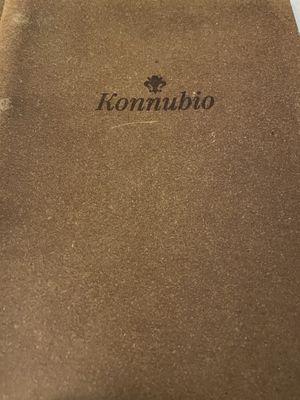 The menu  at Konnubio in Florence