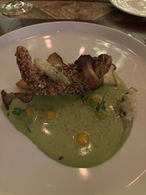 Pumpkin, mushrooms and sage  at Konnubio in Florence