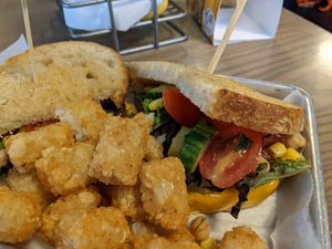 Chickpea salad sandwich at Bobcat Bonnie's in Ypsilanti