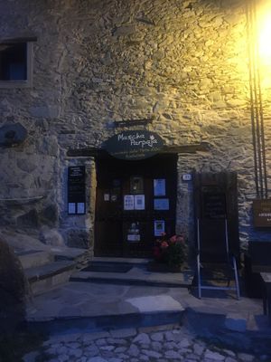 Outside  at Mascha Parpaja in Canosio