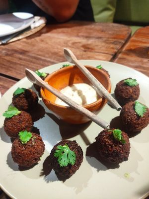 Falafel at Casa Aho in Aracaju