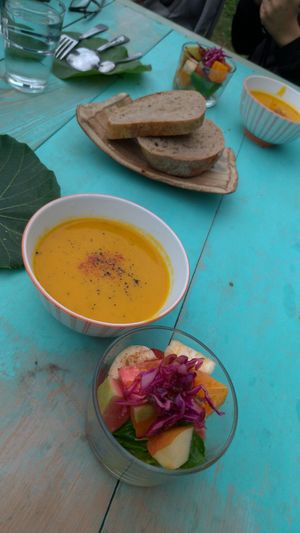 Spiced pumpkin soup at ZìRán' ÉrRán 自然而然 - Naturally in Beinan