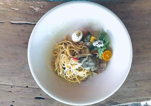 pasta with fruit at ZìRán' ÉrRán 自然而然 - Naturally in Beinan