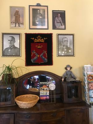 They also have the cutest postcards! 
And the coat of arms of Lappeenranta. at Majirskan Talo in Lappeenranta