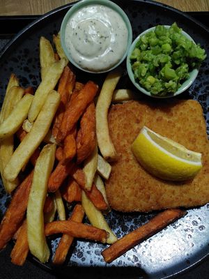 Nofish & chips, delicious at Forky's - Milady Horákové in Prague