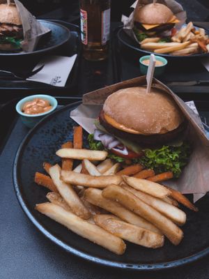 3 different kind of delicious burgers at Forky's - Milady Horákové in Prague