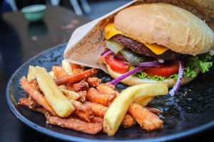 cheez burger at Forky's - Milady Horákové in Prague