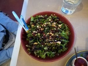 Manouri salad without Manouri at Kalamaki in Kalamata