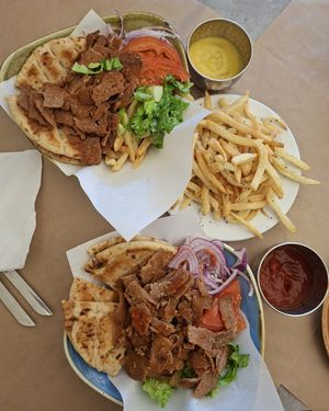Gyros at Kalamaki in Kalamata