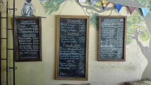 Specials board at Pakachere in Zomba