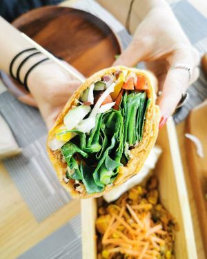 Mediterranean wrap at Halapua by Kapuhala in Koh Samui