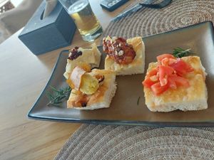 Focaccia with toppings (Entree) at Halapua by Kapuhala in Koh Samui