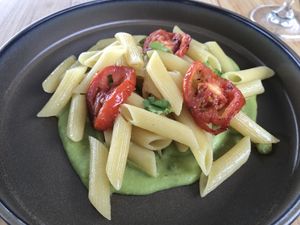Pasta with fresh pea sauce  at Halapua by Kapuhala in Koh Samui