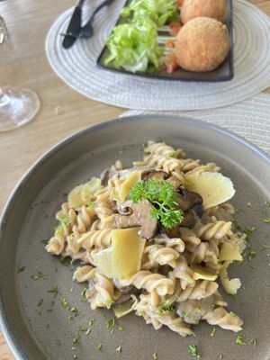 mushroom pasta  at Halapua by Kapuhala in Koh Samui