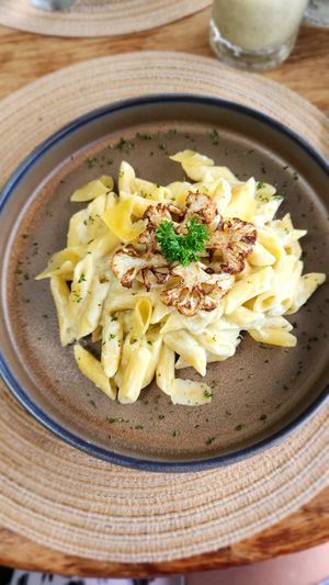 Alfredo penne at Halapua by Kapuhala in Koh Samui