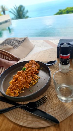 Pasta ragu bolognes at Halapua by Kapuhala in Koh Samui