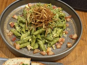 pasta pesto  at Halapua by Kapuhala in Koh Samui