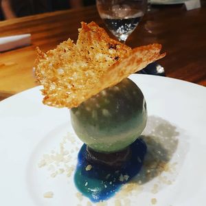 Crazy vegan cheese cake💕😍 its purple inside at Halapua by Kapuhala in Koh Samui