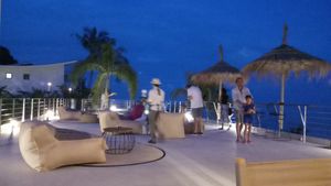 Amazing view from the sun deck and great cocktails  at Halapua by Kapuhala in Koh Samui