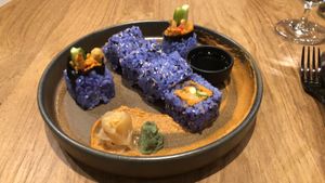 sweet potato sushi, excellent at Halapua by Kapuhala in Koh Samui