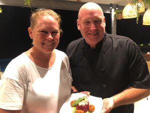 my fav!  Sundried tomato balls with a risotto at Halapua by Kapuhala in Koh Samui