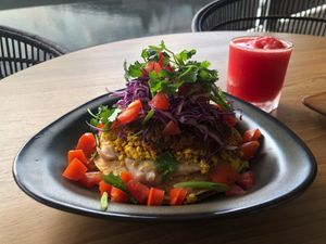 breakfast burrito, amazing! at Halapua by Kapuhala in Koh Samui