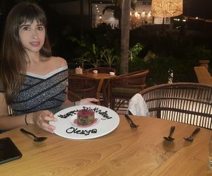 Birthday chocolate strawberry cake🎂 at Halapua by Kapuhala in Koh Samui