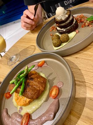 Steak and eggplant  at Halapua by Kapuhala in Koh Samui