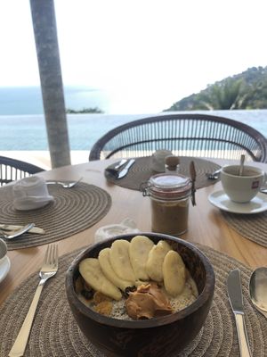 Awesome Breakfast with stunning view!! at Halapua by Kapuhala in Koh Samui