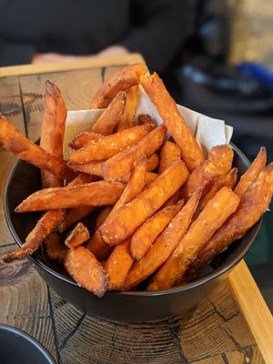 Sweet potato fries at Organila Food & Drinks in Piestany