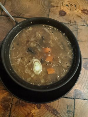 Miso soup at Organila Food & Drinks in Piestany