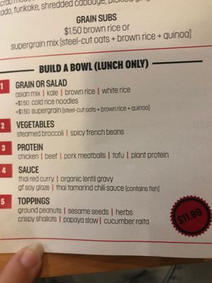 Menu at Fatt Root in Pleasantville