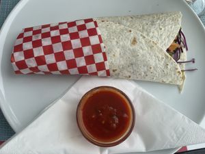 Veggie wrap  at Fabio's Roadstop in Armacao De Pera