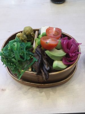 Vegan Bento at Hanami Sushi in Budapest