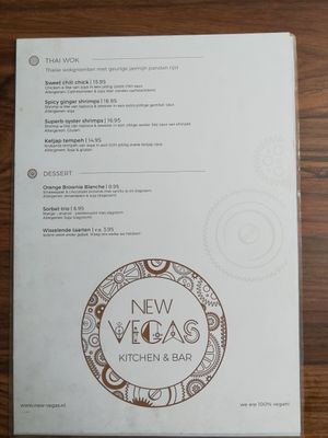 Menu on 24-July-2021 #2 at New Vegas in Haarlem
