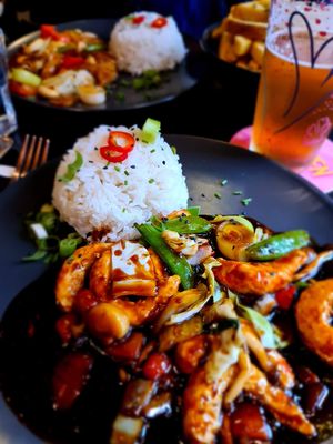 “Prawn” in black bean sauce  at New Vegas in Haarlem