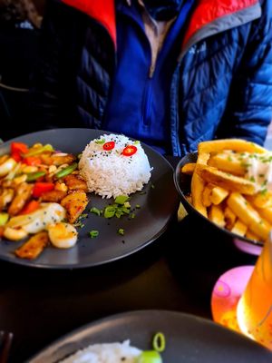 Delicious tofu sweet and sour style   at New Vegas in Haarlem